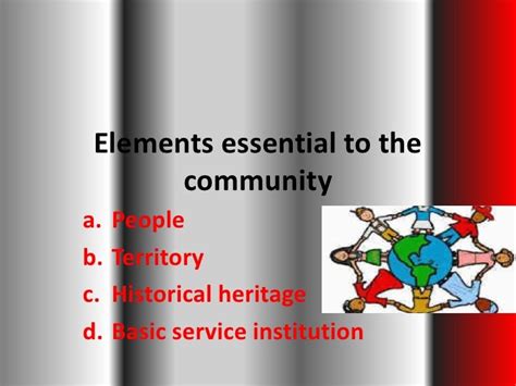 Elements Essential To The Community