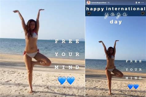 Kareena Kapoor Khan Frees Her Mind In Ravishing White Pink Bikini Look On International Yoga Day