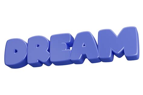 Dream 3d Word Text 16458416 Png