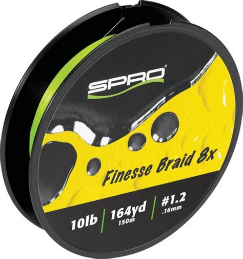 Gevlochten Lijn Spro Finesse Braid 8x Lime 150m 0 18mm