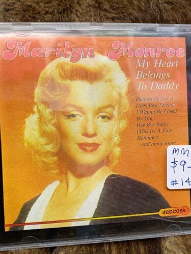 Marilyn Monroe My Heart Belongs To Daddy Cd Ebay