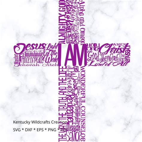 He Shall Be Called Names Of Jesus Cross Svg And Printable Files Etsy