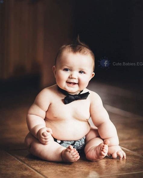 Cool And Funny Baby Boy In Black Tux Bow Cute Funny Baby Boy