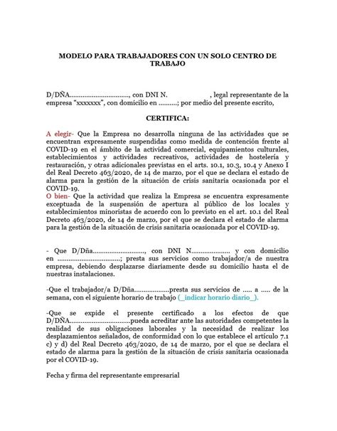 Modelo Carta Autorizacion Movilidad Covid Richard Torres Ejemplo De