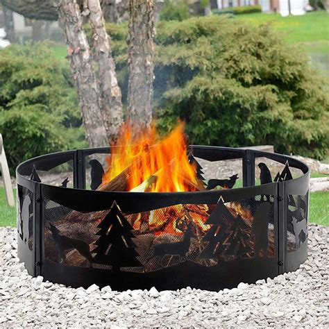 60 Inch Galvanized Fire Pit Ring Countyline 3 Ft Fire Ring Round