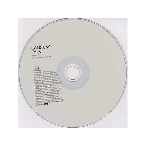 Coldplay ‎ Talk Cd Single Promo