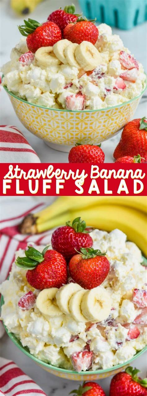 This Strawberry Banana Fluff Salad Is The Perfect Recipe To Bring To A