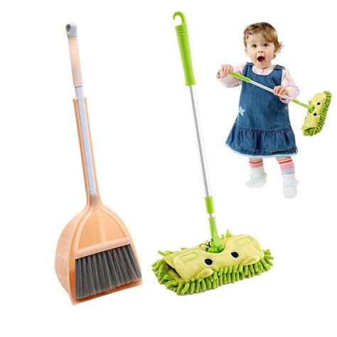 Buy Lesgos Toy Broom Set Mini Broom With Dustpan For Kids Pretend