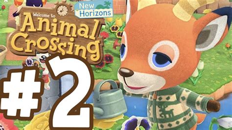 Animal Crossing New Horizons Gameplay Walkthrough Part 2 Gardening