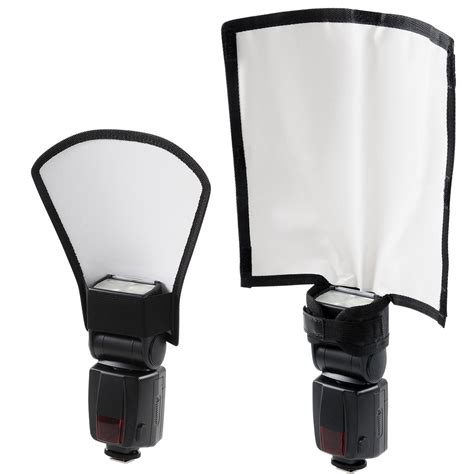 Flash Diffuser Reflector Kit - Bend Bounce Positionable Diffuser + Si ...