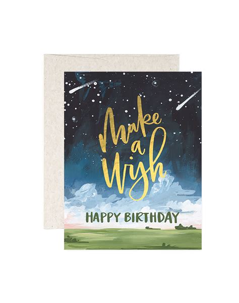 Make A Wish Birthday Greeting Card 1canoe2