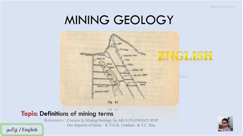 Mining Geology Lecture Series Definitions Of Mining Terms In