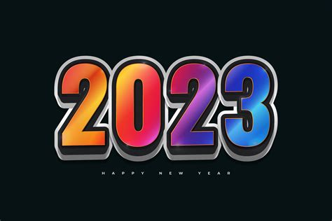 Colorful 2023 New Year Banner Design Graphic By Weiskandasihite