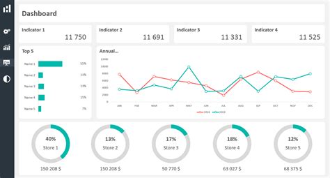 Excel Dashboard Layout Duo Theme 1 Adnia Solutions