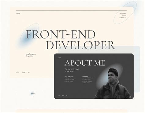 Front End Developer Portfolio Design On Behance