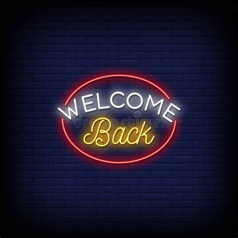 Back To The 80`s Neon Signs Style Text Vector Stock Vector