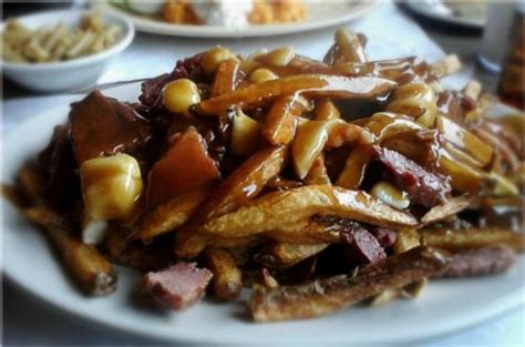 Poutine French Fries Gravy Cheese Curds And Smoked Meat Picture