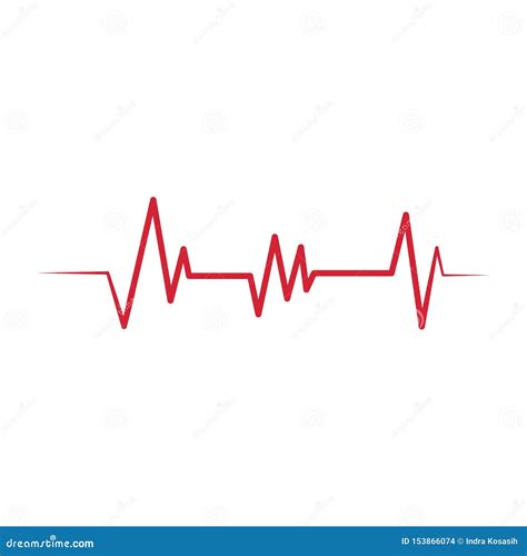 Heartbeat Cardiogram Graph Green Line On Display Cartoon Vector