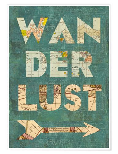 Wanderlust Print By Greennest Posterlounge