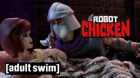 shredder and april o neil in love robot chicken adult swim youtube