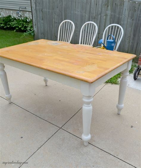 Yard Sale Find Turns Into A Beautiful Farmhouse Kitchen Table And Chairs