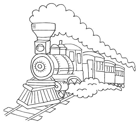 Steam Train Drawing At Explore Collection Of Steam