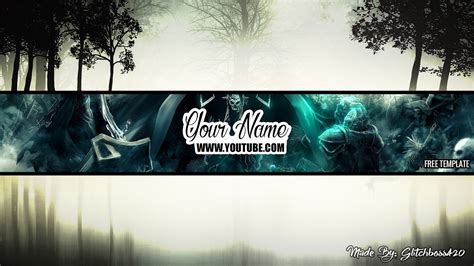Photoshop Free Hd Gaming Youtube Banner Template Psd