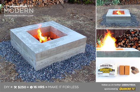 Homemade Modern Ep46 Concrete Fire Pit