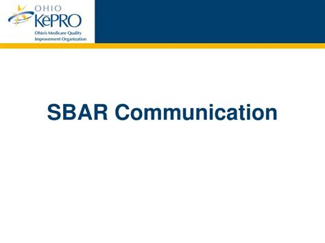 Ppt Sbar Communication Powerpoint Presentation Free Download Id263184