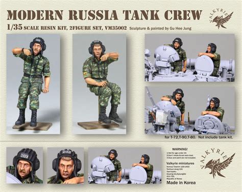 Modern Russian Tank Crew Set Valkyrie Miniatures 35002
