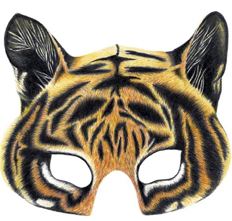 Como Hacer Una Mascara De Tigre En Foami Imagui