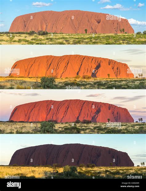 Colors Of Uluru Ayers Rock Nt Australia Stock Photo Alamy