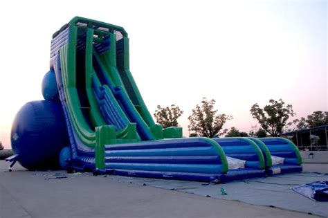 Commercial Giant Inflatable Water Slide Dropkick Free Fall Drop Kick