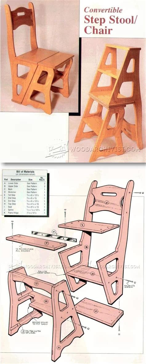 Chair Step Stool Plans Furniture Plans And Projects Woodarchivist