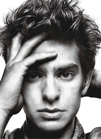 Andrew Garfield Black And White Boy Celebrity Image