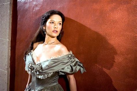 Fashion Models And Actress Catherine Zeta Jones In Mask Of Zorro Exclusive Photos