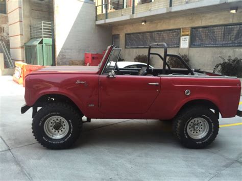 69 International Scout Cherry Red Classic International Harvester