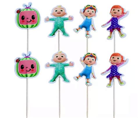 Cocomelon Cupcake Toppers Etsy Decoracao Festa Infantil Simples My