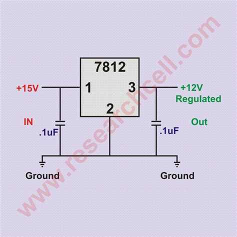 7812 Pin And Circuit Diagram