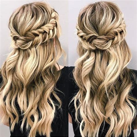 Braid Half Up Half Down Hairstyle With Images Hair