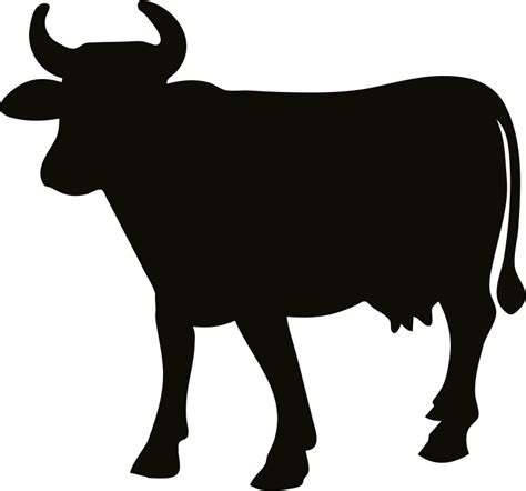 Angus Cattle Silhouette Cow Png Download 800746 Free Transparent