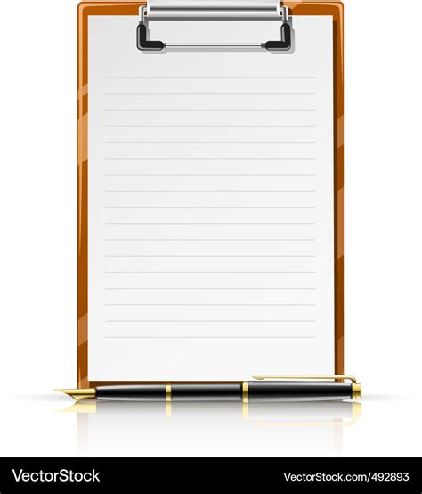 Notepad Royalty Free Vector Image Vectorstock