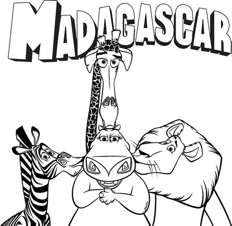 Madagascar Dibujos Para Colorear DisneyDibujos Com