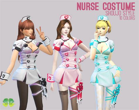 Cosplaysimmer P The Sims 4 Nurse Costume By Love 4 Cc Finds