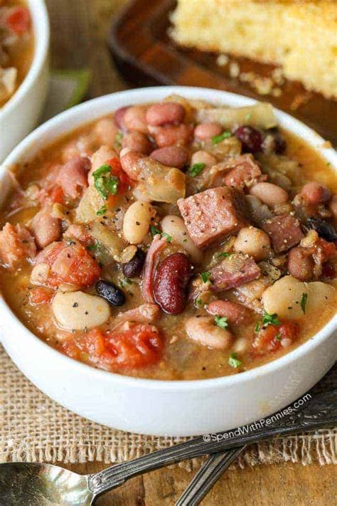 Crock Pot Ham And Bean Soup Spend With Pennies