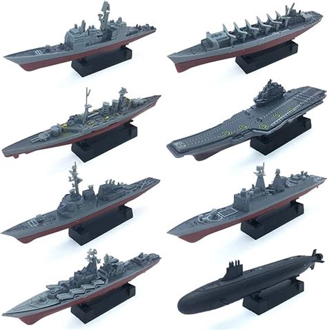 8 Sets 3d Puzzle Model Battleship Aircraft Carrier Toy Submarine
