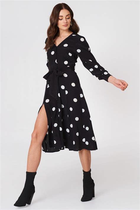 Bow Polka Dot Dress Black Black Polka Dot Dress Dresses Polka Dot Dress