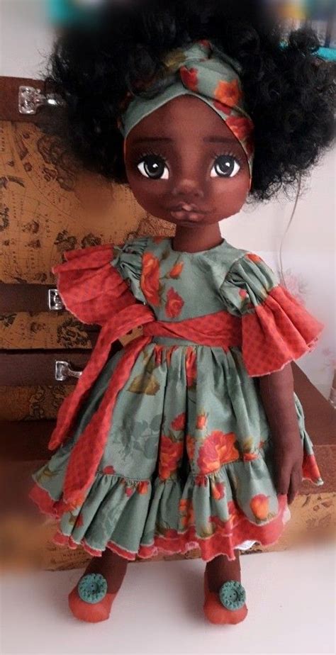 African Dolls Handmade Cloth Dolls Handmade Doll Face Paint Doll