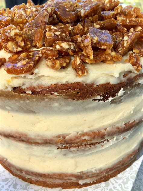 Pumpkin Spice Cake with Brown Butter Frosting and Hazelnut Brittle ...