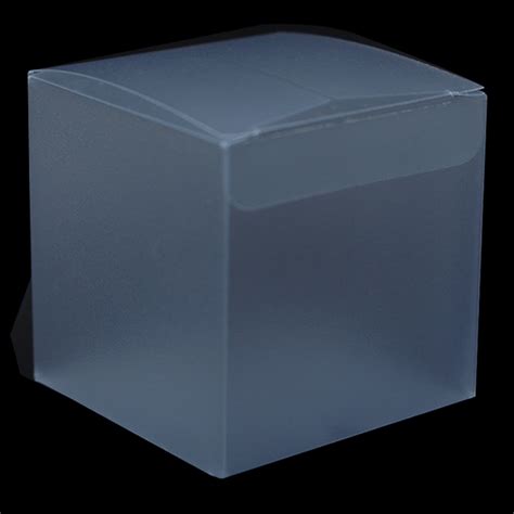 50pcs Matte Clear Pvc Packaging Box Ts Crafts Plastic Packing Box